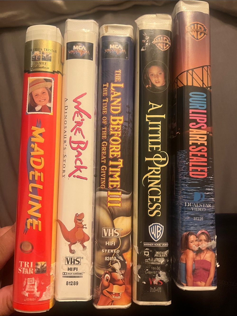 5 VHS tapes good condition